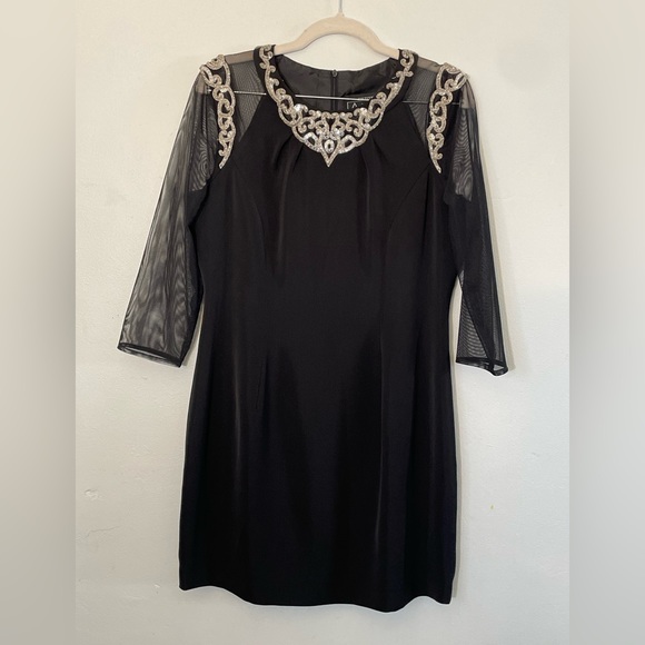 Alex Evenings Dresses & Skirts - Alex Evenings Black Sequin Dress, Size 12P like new!
